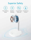 Anker A2543H21PowerWave Magnetic 2-in-1 Wireless Charger Stand with 4 ft USB-C Cable, Wireless Charging Station