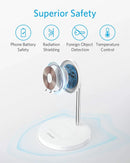 Anker A2543H21PowerWave Magnetic 2-in-1 Wireless Charger Stand with 4 ft USB-C Cable, Wireless Charging Station