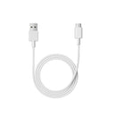 USB-A and USB-C connector ends on Xiaomi 3A 1m fast charging cable