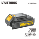UYUSTOOLS BTR202 Rechargeable Lithium-Ion Battery – High-Capacity Replacement Power for Cordless Tools, Electric Devices, and DIY Equipment – Long-Lasting Performance & Fast Charging