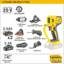 UYUSTOOLS CDM-IKT202 Cordless Multi Tool 20V 6-in-1 – Portable Electric Power Tool Kit for Cutting, Grinding, Sanding, Polishing & DIY Home Projects