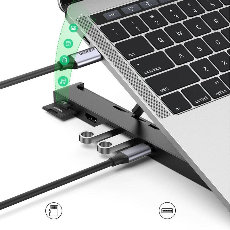 Ugreen 5 In 1 Laptop Stand Docking Station (CM359)