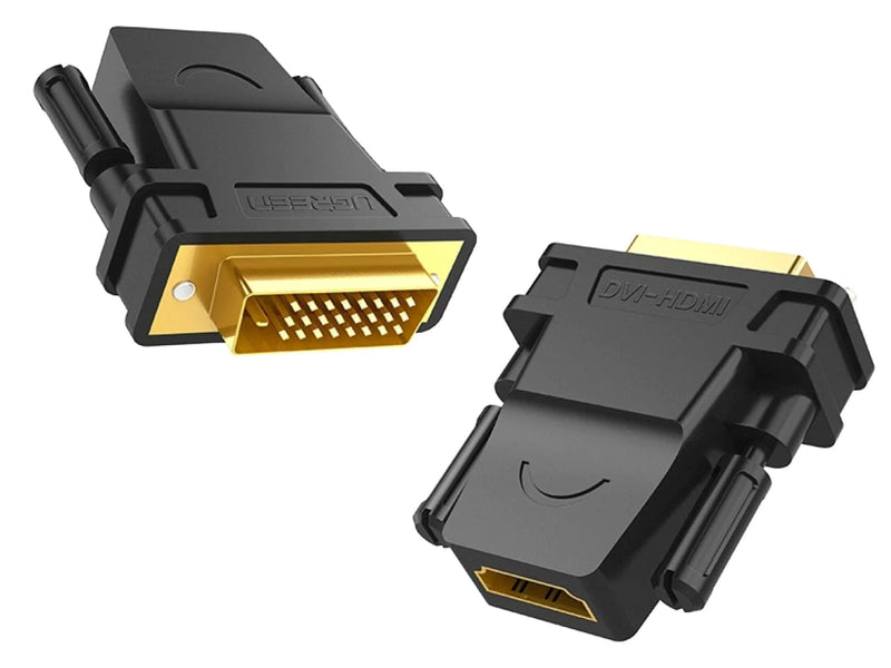 Ugreen DVI (24+1) Male to HDMI Female Adapter Black (20124) 