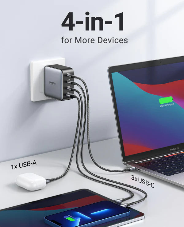 Ugreen Nexode 100W USB C GaN Charger-4 Ports Wall Charger (CD226)
