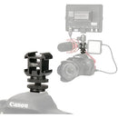Ulanzi PT-3S Triple Cold Shoe Mount - Compact mount for attaching multiple accessories like microphones, lights, and cameras for flexible shooting setups