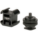 Ulanzi PT-3S Triple Cold Shoe Mount - Compact mount for attaching multiple accessories like microphones, lights, and cameras for flexible shooting setups