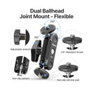 Ulanzi R102 Double Ball Head & 1/4'' Screw – Compact mounting accessory for flexible camera and device positioning