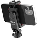 Ulanzi ST-06S Multi-Function Cold Shoe Smartphone Holder – Essential mounting accessory that securely holds smartphones for stable filming and photography use