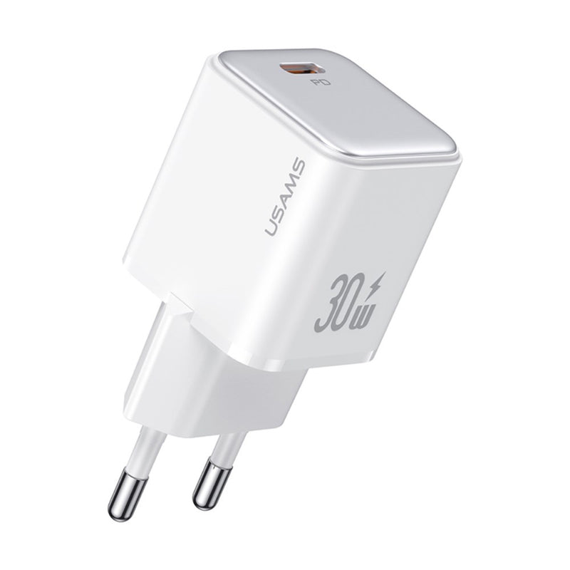 Usams PD 30W Type-C Single port Minifast Charger Adapter(EU) US-CC186 X-RonSeries