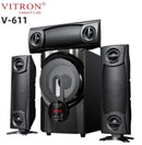 Vitron V611 3.1 CH Sub Woofer Audio System – Powerful Bass, BT/USB/FM