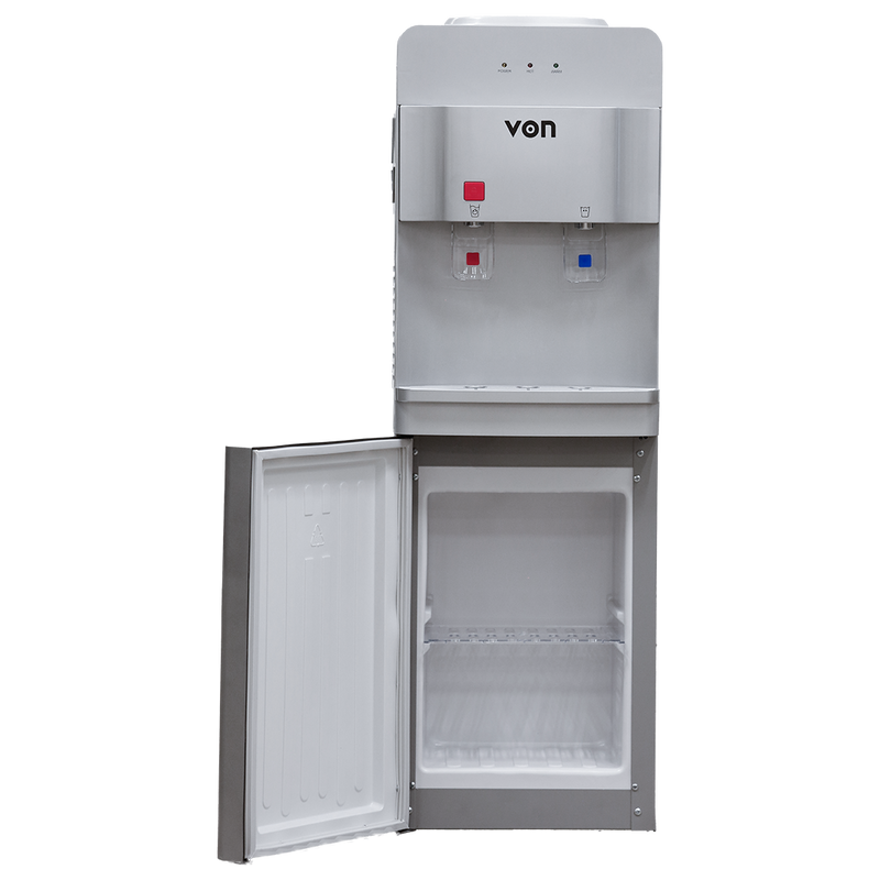 Von VADL2211S Hot, Normal &amp; Cold Water Dispenser – Silver, Energy Efficient &amp; Durable