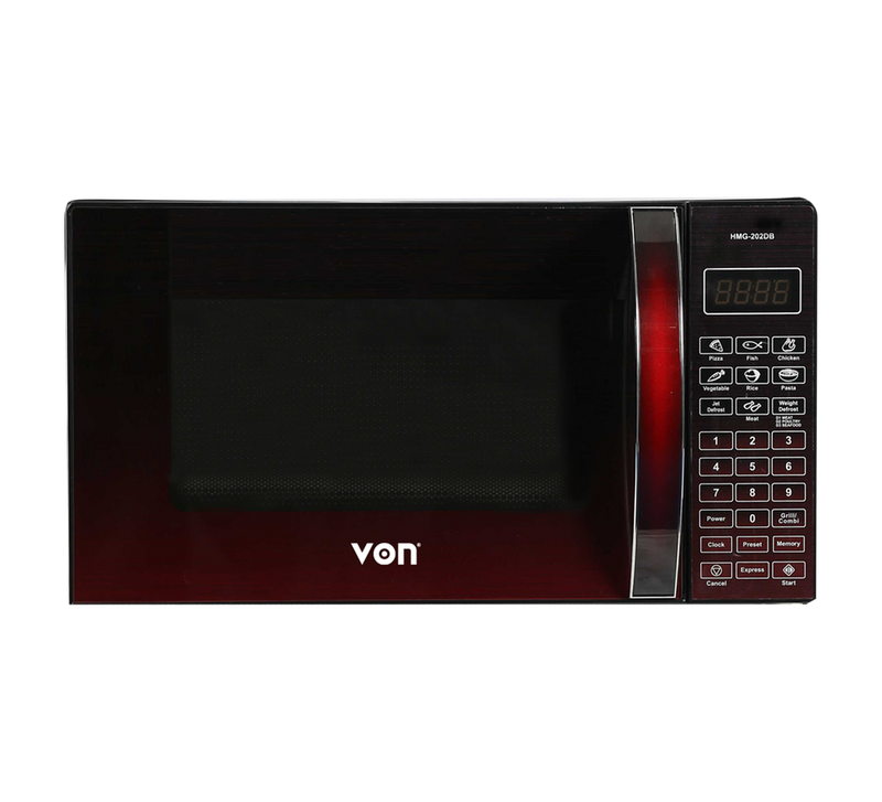 VON VAMS-20DGB 20L Digital Solo Microwave – 700W, a compact and efficient microwave designed for quick heating, defrosting, and everyday cooking convenience.