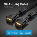 Vention VEN-DAEBN 15m VGA (3+6) Male to Male Cable with Ferrite Cores – High-Quality Video Transmission for PC, Monitor & Projector
