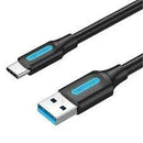 VENTION USB 3.0 Male to USB-C Cable 2M Black PVC