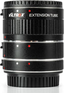 Viltrox DG-C auto macro extension tube set 12mm 20mm 36mm stacked together