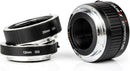 Viltrox DG-C macro extension tube showing gold contact pins for auto focus