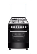 Vision Plus VPSC3160B 3 Gas + 1 Electric 60x60 Standing Cooker with Electric Oven – Multi-Function Durable Cooker