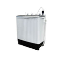 Von VWM-08AHK Twin Tub Washing Machine 8KG – Efficient White Twin Tub Washer for Home Use