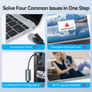 Vention CEZHB USB-A to Gigabit Ethernet Adapter – High-Speed Network Converter for Stable Wired Internet Connectivity for Laptops, PCs, and Office Use