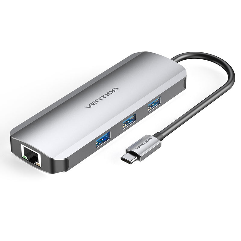 Vention 8 in 1 USB-C Multi-functional Docking Station -  TOKHB