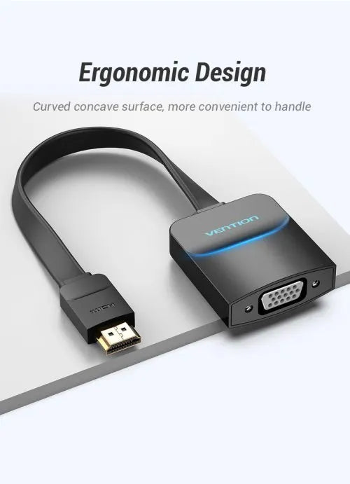 Vention Flat HDMI to VGA Converter 0.15 Meters -  74345