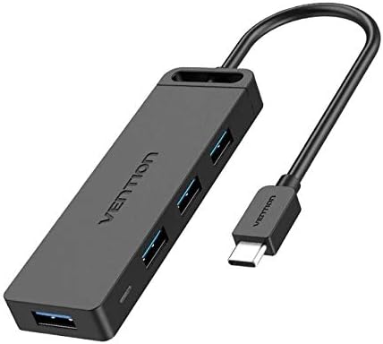 Vention USB-C to 4-Port USB 3.0 Hub with Power Supply 0.5 Meters - TGKBD
