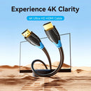 Vention AACBL 10 Meter HDMI Cable – High Speed 4K HDMI Cable for HD Video Transmission, Home Entertainment, Gaming, and Professional Display Applications