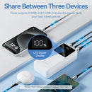 Vention FHMB0 30000mAh 22.5W Power Bank – Professional Grade High-Capacity Portable Charger with Fast Charging, Multi-Device Support, and Reliable Power Delivery for Travel, Office, and Home Use