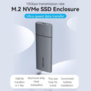 Vention KPGH0 M.2 NVMe SSD Enclosure (USB 3.1 Gen 2-C) Gray Aluminum Alloy – Professional Grade High-Speed External Storage Enclosure for M.2 NVMe SSDs, Data Backup, and Portable File Management for Home, Office, and Professional Use