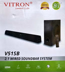 Vitron V51SB 2.1-Channel Soundbar with Wireless Subwoofer