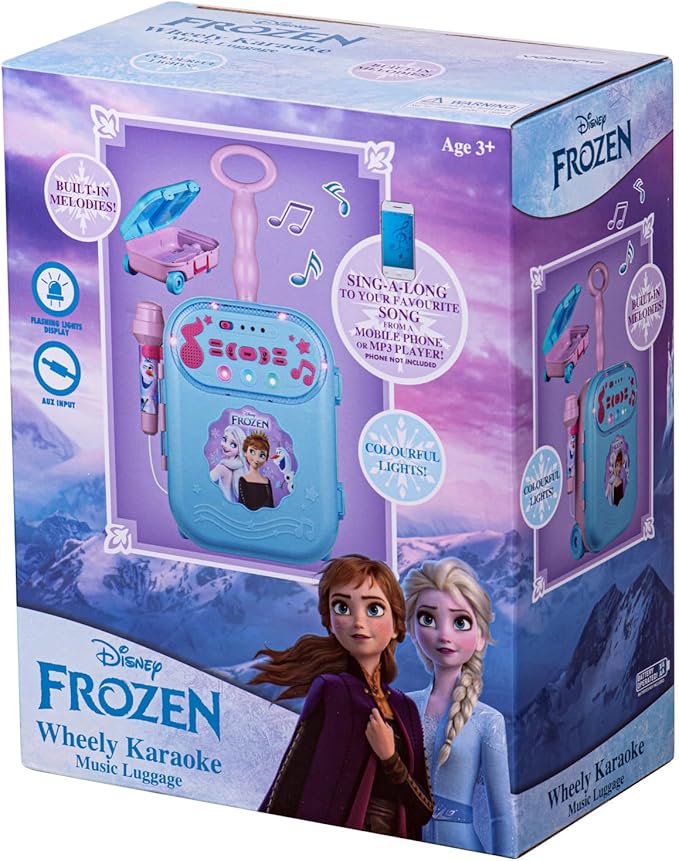 Volkano DY-2602-FZ Disney Wheely Karaoke Machine Frozen
