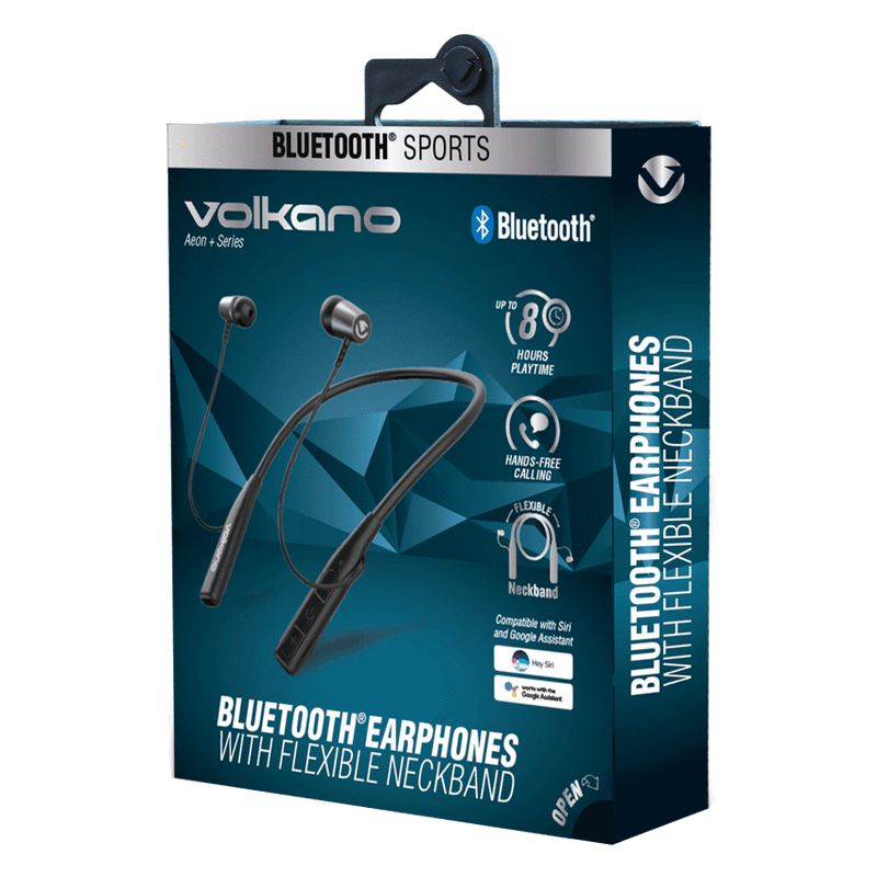 Volkano VK-1010-RD Aeon+Series Bluetooth Earphones with Neckband