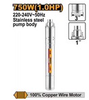 Ingco SWP7501 3" Screw Water Pump 750W (1.0HP) – 220V Submersible Pump for Deep Wells &amp; Boreholes