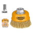 Ingco WB10751 75mm (3") Wire Cup Brush – Heavy Duty Metal & Surface Cleaning Tool