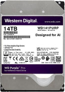 WD Purple Pro Surveillance Internal Hard Drive HDD 14TB - SATA 6 Gb/s, 512 MB Cache, 3.5" (WD141PURP)