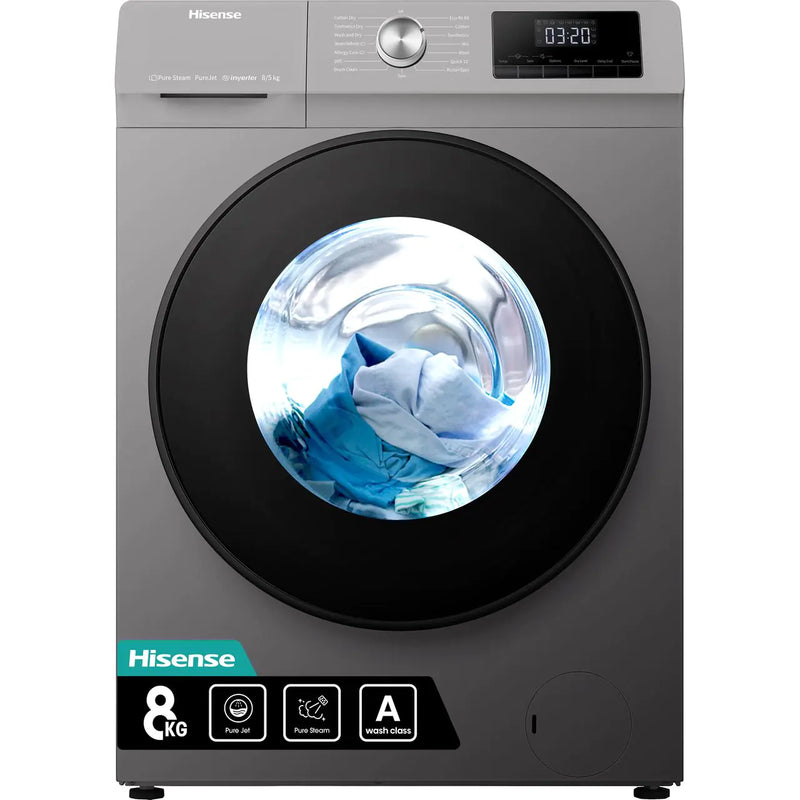 Hisense WD3Q8043BT 8KG Front Load Washer Dryer – Smart 2-in-1, Energy-Efficient