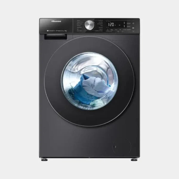Hisense WD5S1245BB Front Load Washer &amp; Dryer 12/8KG – Silver | Powerful 2-in-1 Washing Machine