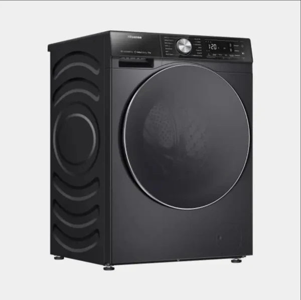 Hisense WD5S1245BB Front Load Washer &amp; Dryer 12/8KG – Silver | Powerful 2-in-1 Washing Machine