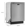 Whirlpool WDF341PAPM 24-Inch 12-Place Setting Quiet Dishwasher – Boost Cycle Energy-Efficient Stainless Interior Automatic Dishwashing Machine for Home Kitchen