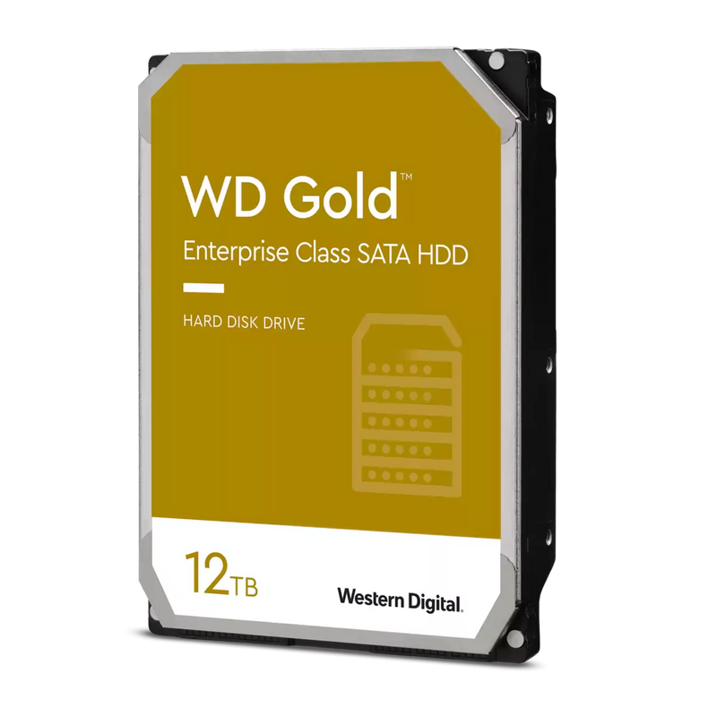 WD Gold Enterprise Class 12TB, 256MB, 7200rpm SATA  Internal Hard Drive