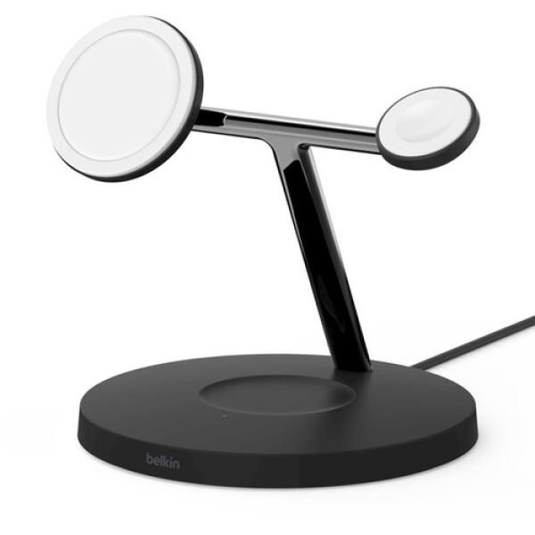 Belkin  WIZ001MYBK  Boost Charge 3-In-1 Wireless Charger For Apple Devices 