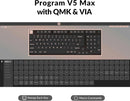 Keychron V5 Max custom keyboard QMK and VIA key remapping software layout screen