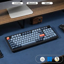 Keychron V5 Max wireless mechanical keyboard on desk setup with macOS and Windows support