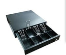 X-POS BC-410 Cash Drawer 5 Notes 8 Coins RJ11/RJ12 24V Solenoid – Heavy Duty Industrial Grade POS Cash Drawer for Retail, Supermarket, Hospitality, and Commercial Transaction Applications