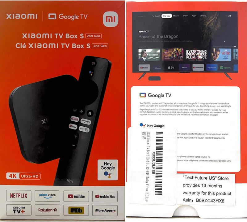 Xiaomi TV Box S (2nd Gen) 4K Ultra HD 2GB/8GB Google TV Price in