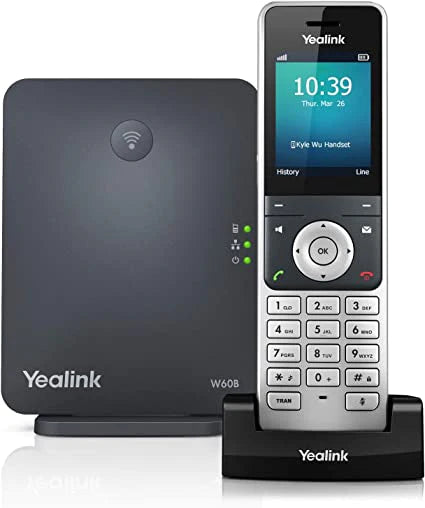 Yealink W60P Wireless DECT IP Phone with base station