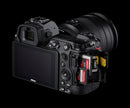 Nikon Z6 II dual card slots featuring CFexpress XQD and UHS-II SD card compatibility