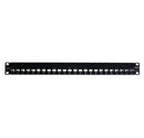 Siemon Z6AS-PNL-24K Z-MAX 24-Port Cat 6A Shielded Patch Panel - 1U Black (ZS-PNL-24E)