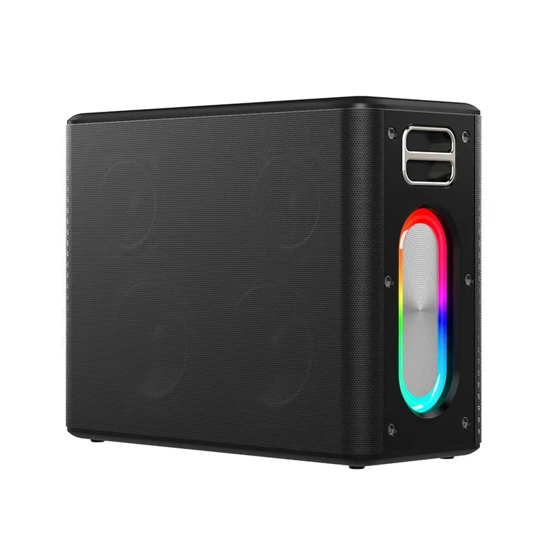 Amaya BD34 wireless Bluetooth speaker 12000mAh IPX5 waterproof outdoor Karaoke with 2 wireless microphone and colorful lights
