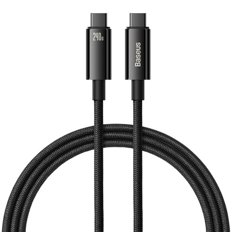 Baseus CAWJ040001 Fast Charging Data Cable Tungsten Gold  Type-C to Type-C 240W 1m